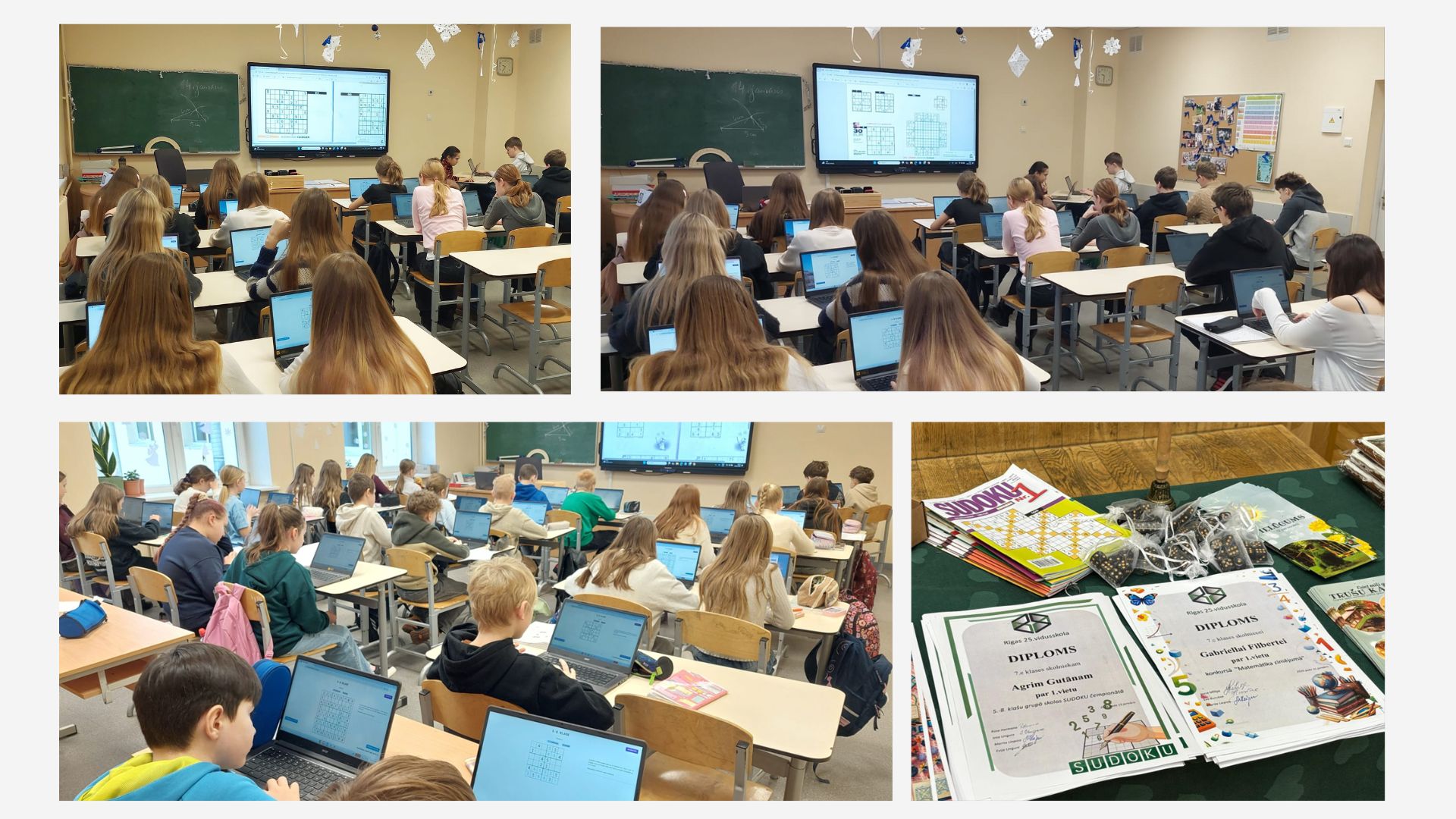 Skolas SUDOKU čempionāts – jauna prāta sporta tradīcija Rīgas 25. vidusskolā